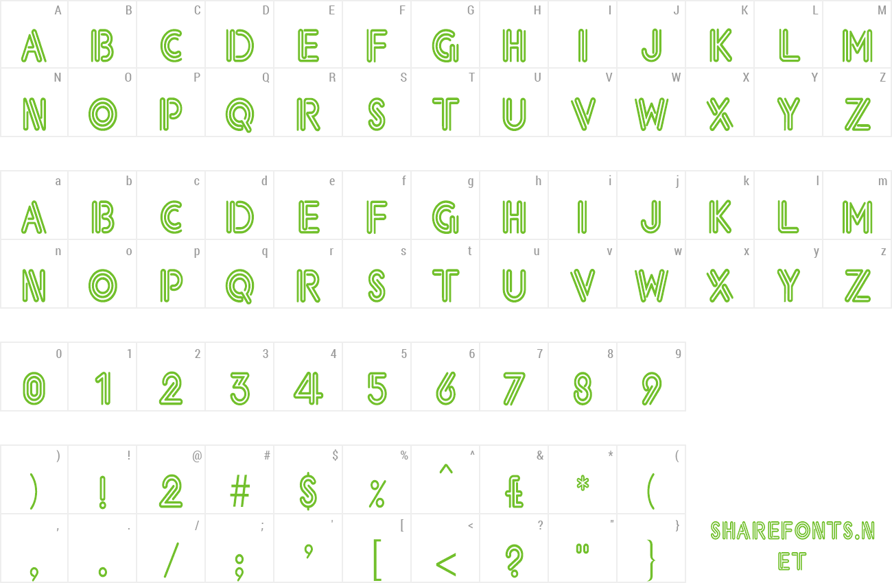 Font Eklektic-Normal Th preview